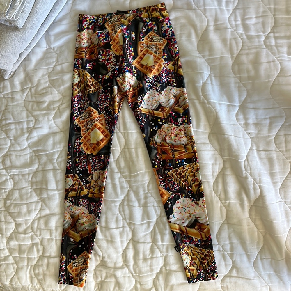 Kids leggings waffle print
